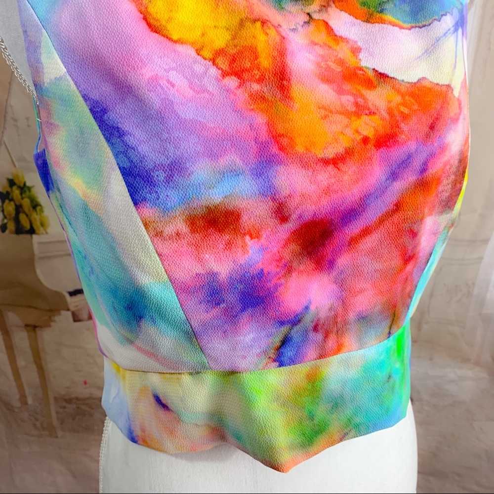 NEW Black Halo Jasper Watercolor Blouse - Picture 6 of 13